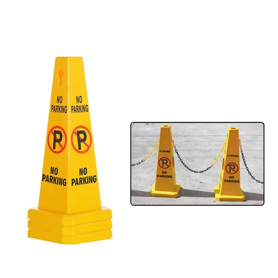 Biển báo cấm đỗ xe di động, thích hợp sử dụng trong nhà và ngoài trời