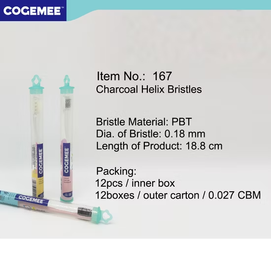 Bàn chải đánh răng người lớn dùng hàng ngày với lông bàn chải xoắn ốc