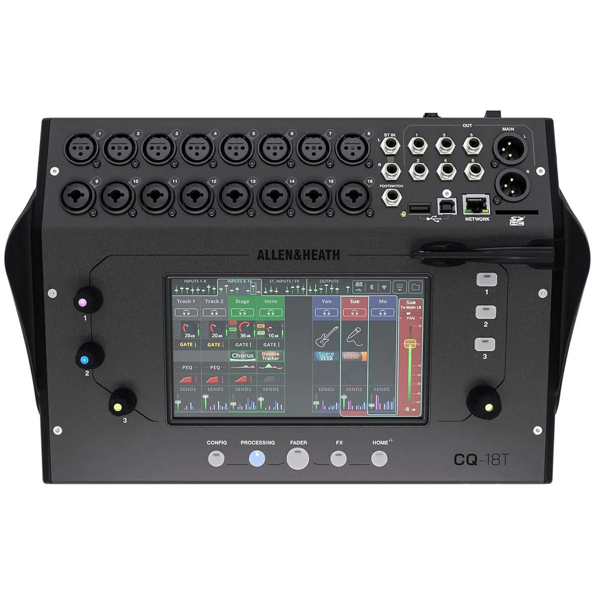 Bàn Mixer Allen & Heath CQ-18T (Digital, 16 kênh, Bluetooth, Wifi, USB)