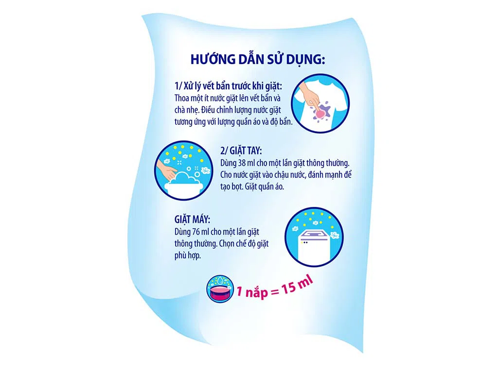 Nước giặt Surf đậm đặc hương sương mai dịu mát túi 3.3 kg