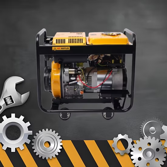 Máy phát điện dự phòng khẩn cấp 5500W 5000W 4500W, máy phát điện diesel di động ổn định, hoạt động êm ái