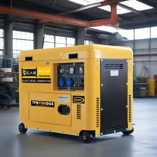 Máy phát điện dự phòng chạy bằng dầu diesel 5000W 5500W 6000W