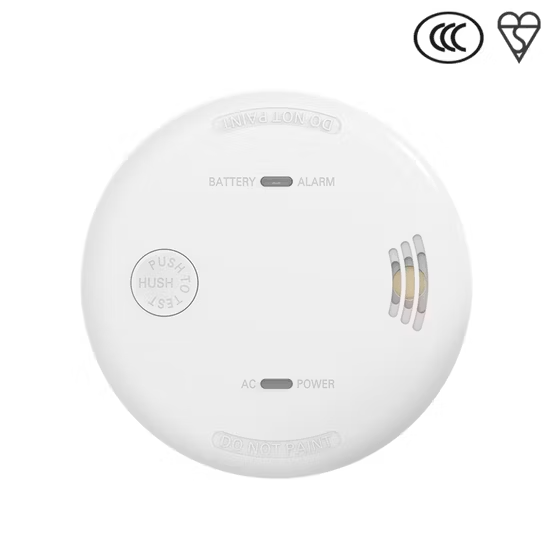 Báo cháy, nguồn điện AC màu trắng, đầu báo khói