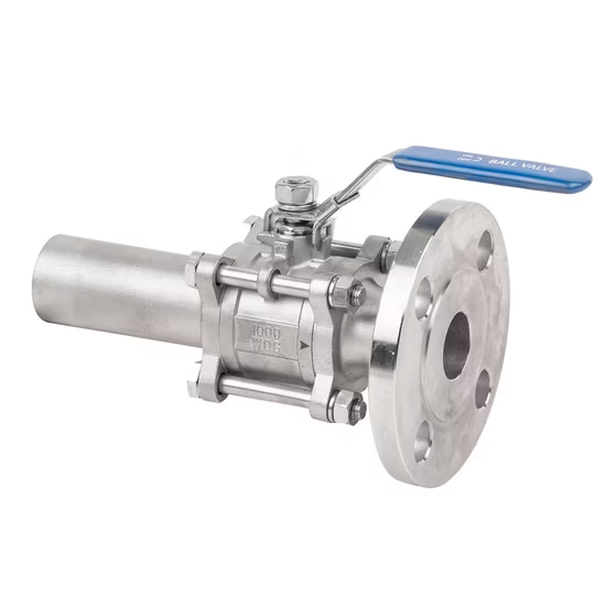 Van bi hàn tay ba mảnh bằng thép không gỉ