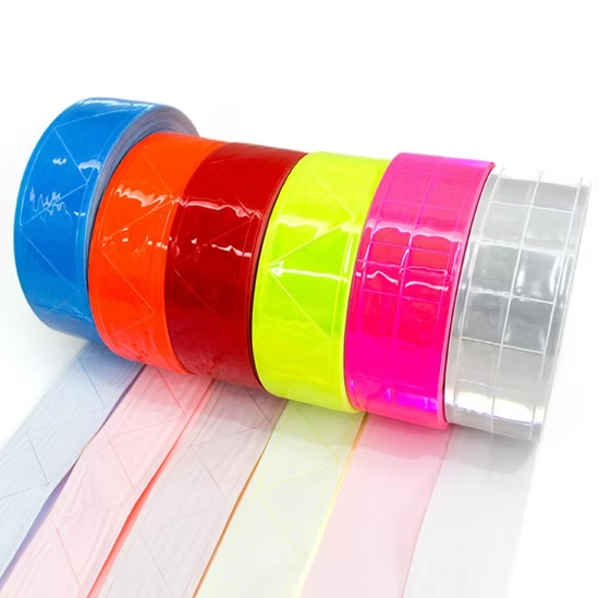 Dải phản quang PVC có độ hiển thị cao dùng cho quần áo bảo hộ lao động