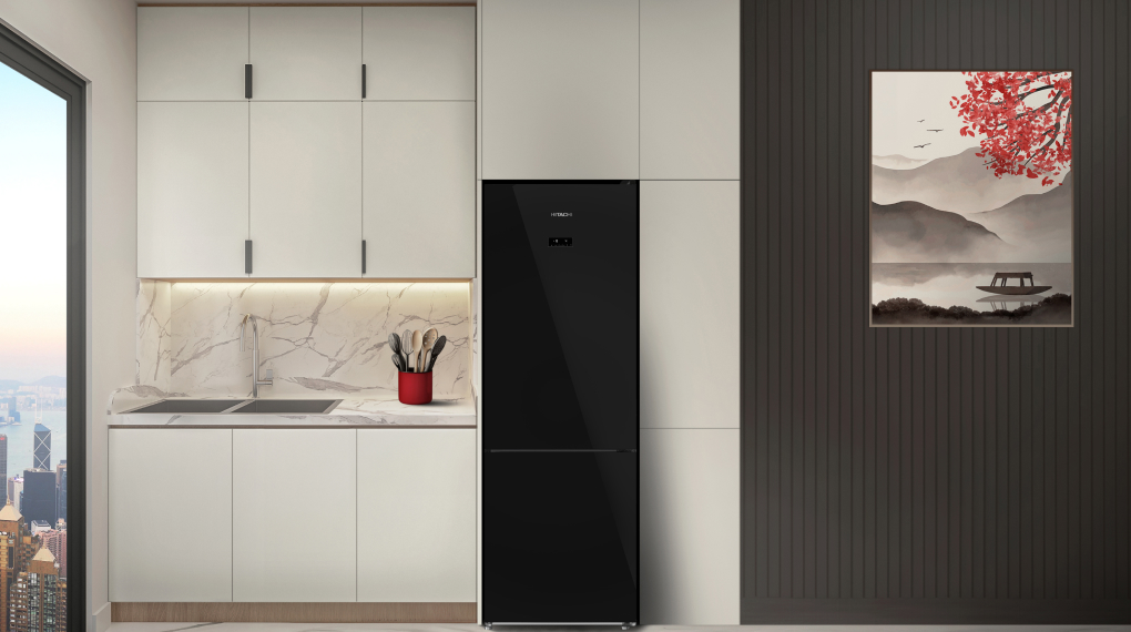 Tủ lạnh Hitachi Inverter 323 lít HRBN6340DGBKVN