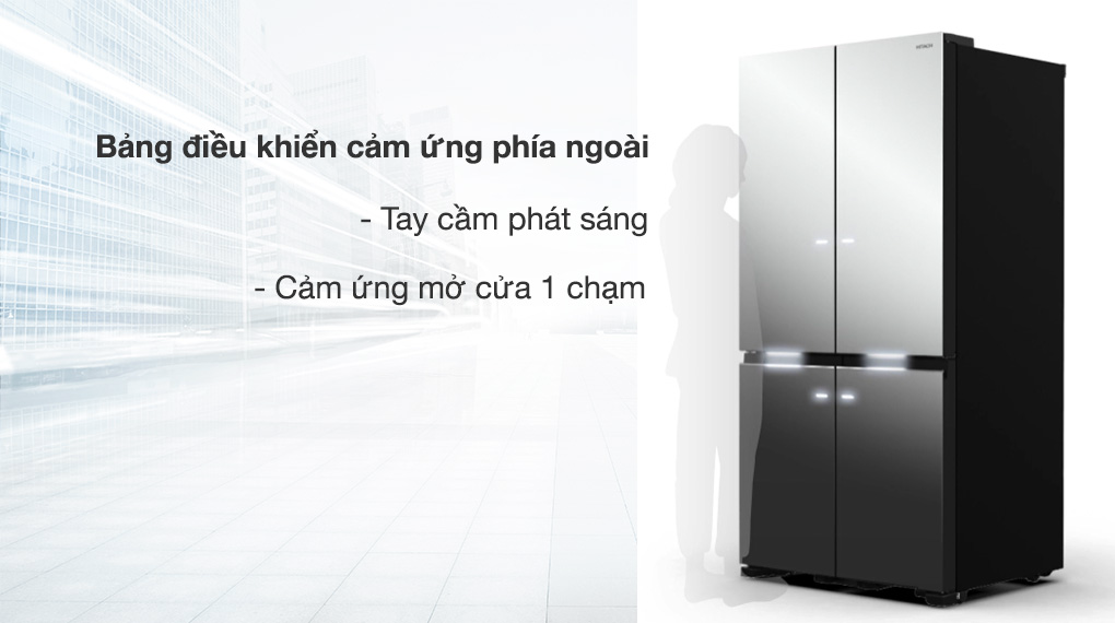 Tủ lạnh Hitachi Inverter 569 lít Multi Door R-WB640VGV0X MIR
