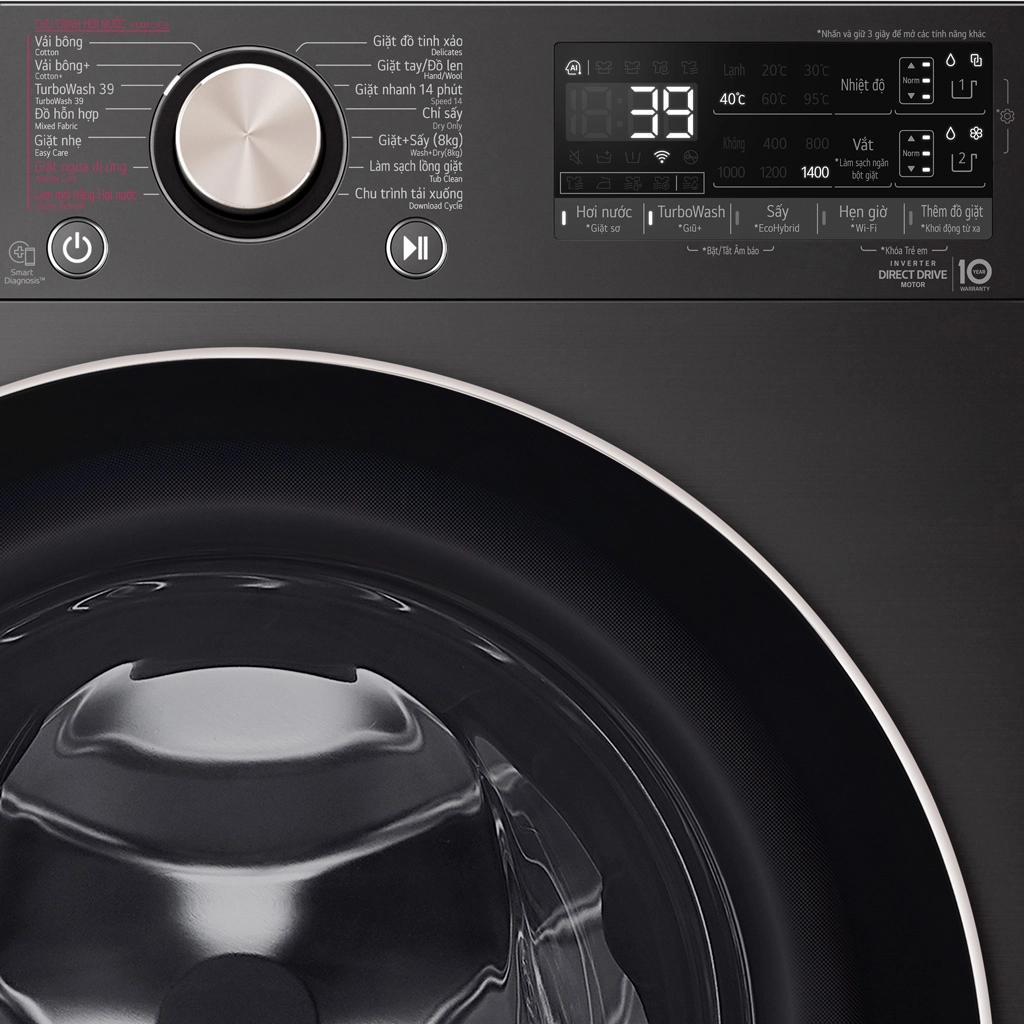 Máy giặt sấy LG FV1414H3BA 14/8kg