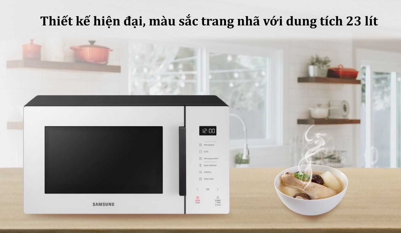 Lò vi sóng có nướng Samsung 23 lít MG23T5018CE/SV