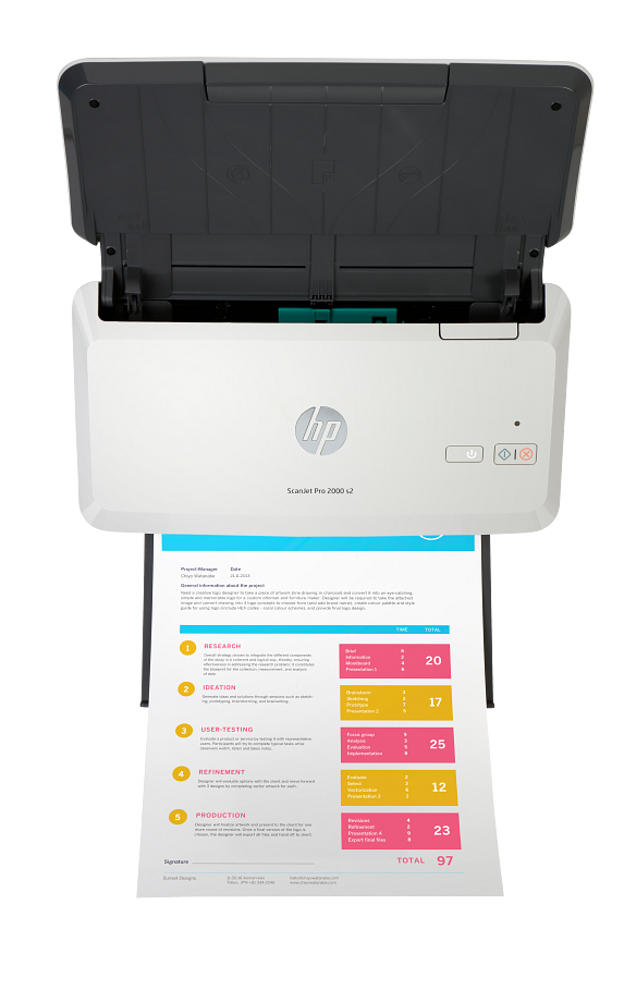 Máy scan HP ScanJet Pro 2000 s2 (6FW06A) (A4/A5 ADF, Đảo mặt, ADF, USB)