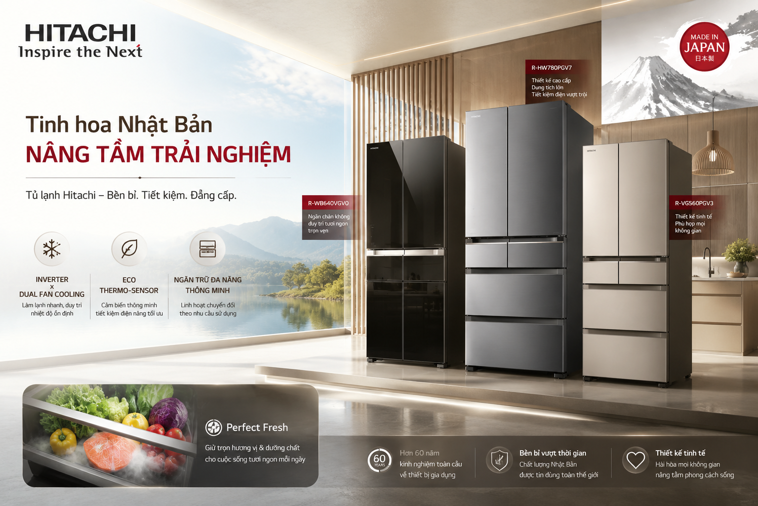 Tủ lạnh Hitachi